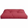 Voir la diapositive 5 : VIDAXL Coussin de palette rouge bordeaux 80x80x12 cm tissu