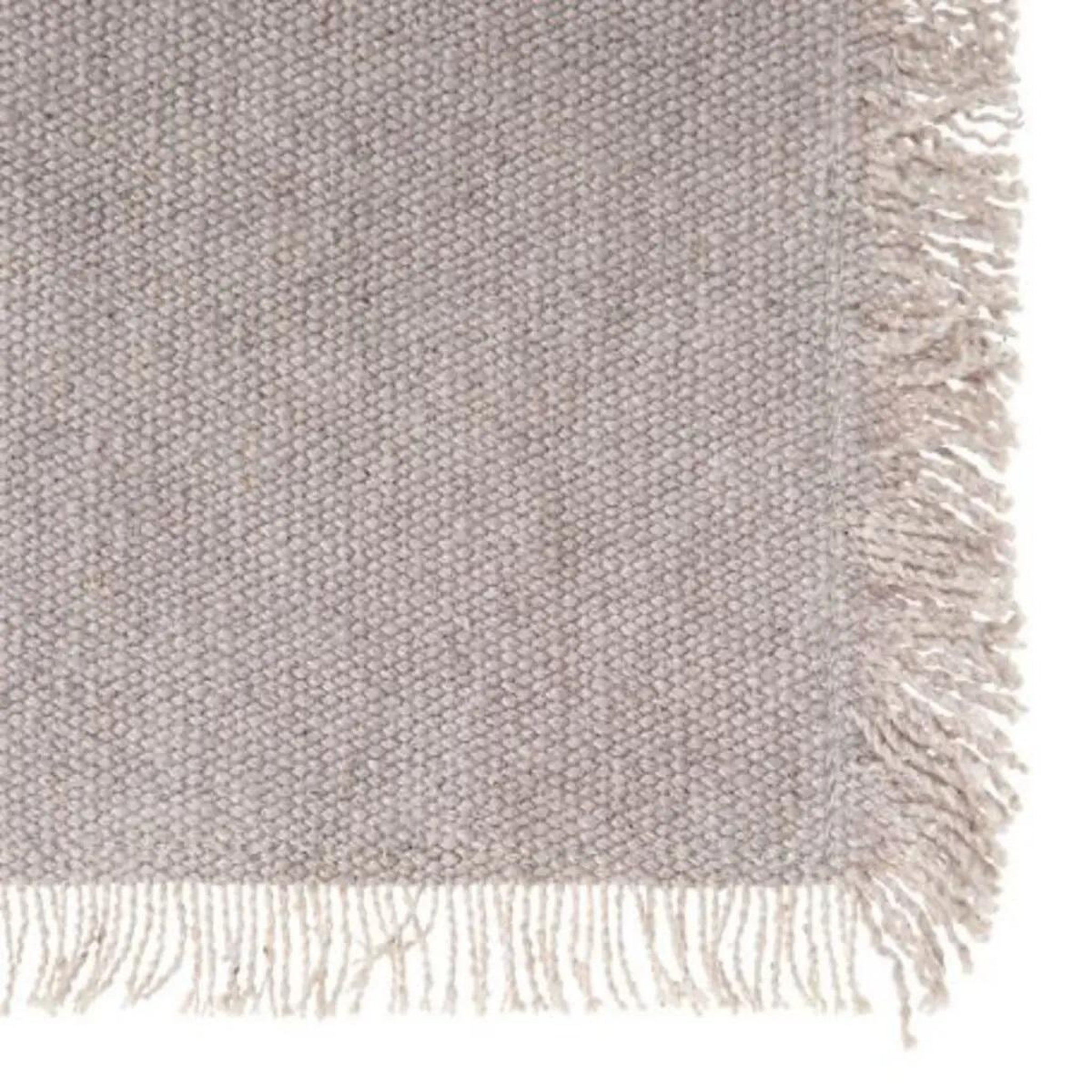 Voir la diapositive 3 : Eden Nappe en coton a franges - chic et élégante