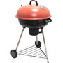 Voir la diapositive 2 : GARDENSTAR Barbecue charbon de bois rond kettle en acier emaillé 63x98.5x2.5 cm - Grill D55 cm - couvercle couleur - cendrier