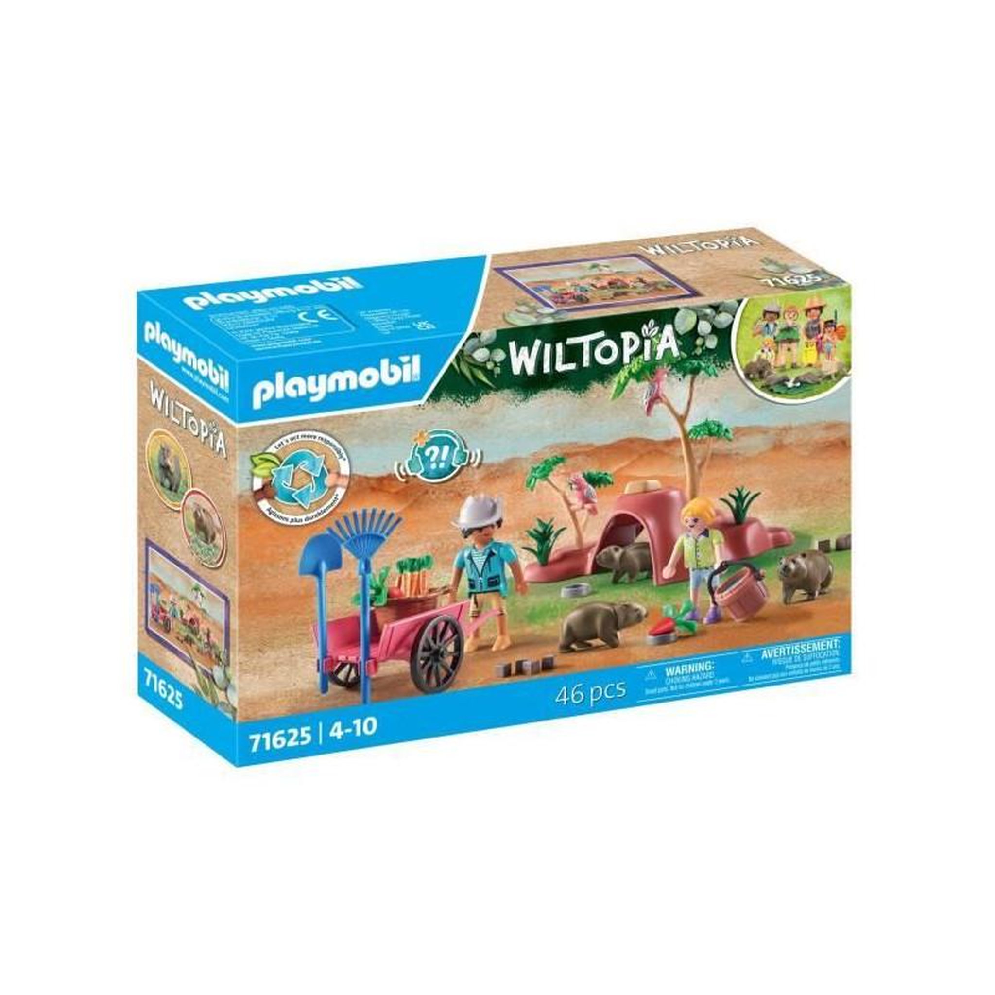 Voir la diapositive 4 : PLAYMOBIL Jeu d'imitation Playmobil Wiltopia Wombat Unterschlupf multicolore