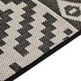 Voir la diapositive 4 : VIDAXL Tapis a tissage plat d'exterieur 200x280 cm Rayures noires