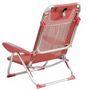 Voir la diapositive 2 : Clic Clac des Plages Fauteuil relax aluminium 4 positions rose CLIC CLAC
