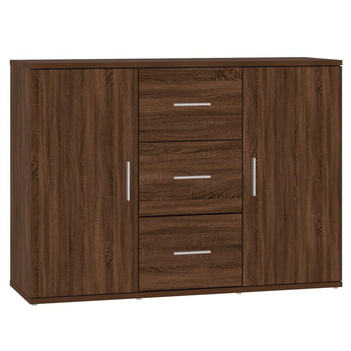 VIDAXL Buffet Chene marron 91x29,5x65 cm Bois d'ingenierie