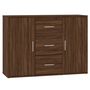 Voir la diapositive 2 : VIDAXL Buffet Chene marron 91x29,5x65 cm Bois d'ingenierie