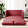 Voir la diapositive 1 : VIDAXL Canape-lit 2 en 1 rouge bordeaux 112x174x55 cm similicuir