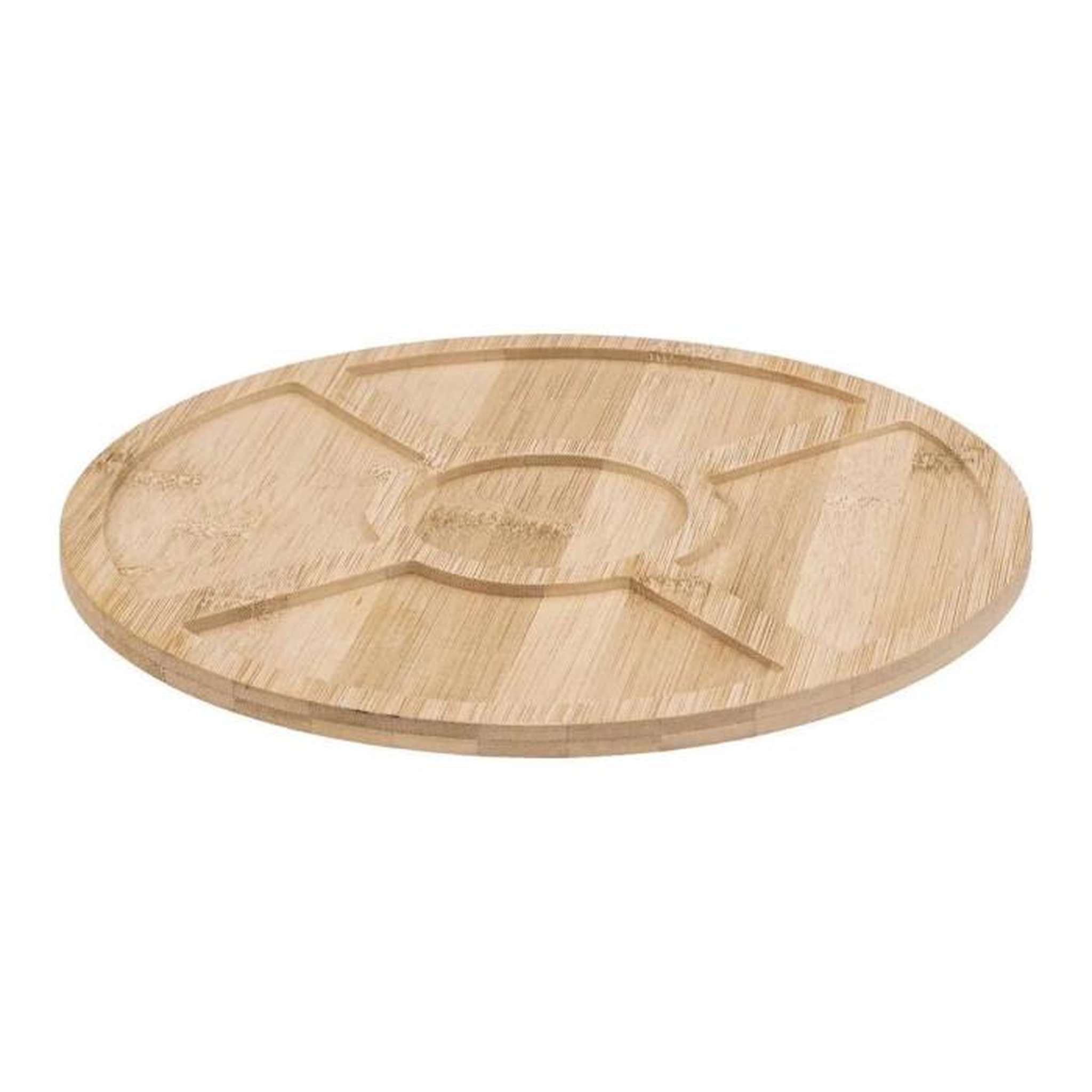 Voir la diapositive 2 : SECRET DE GOURMET Set Apéritif 6 Pièces  Bambou  27cm Blanc