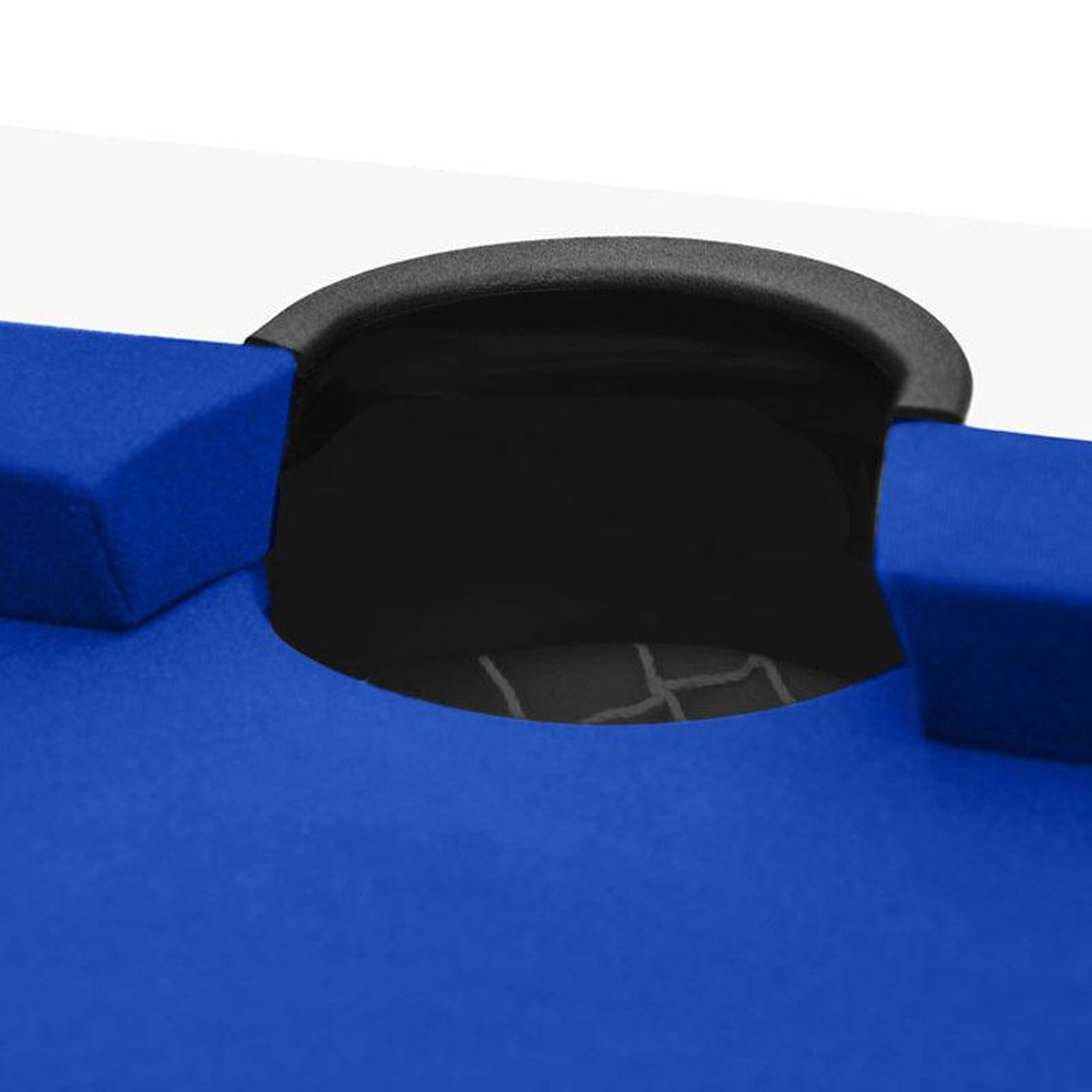 Voir la diapositive 5 : MAISON PAVANE Table de billard convertible blanche tapis bleu-eddie