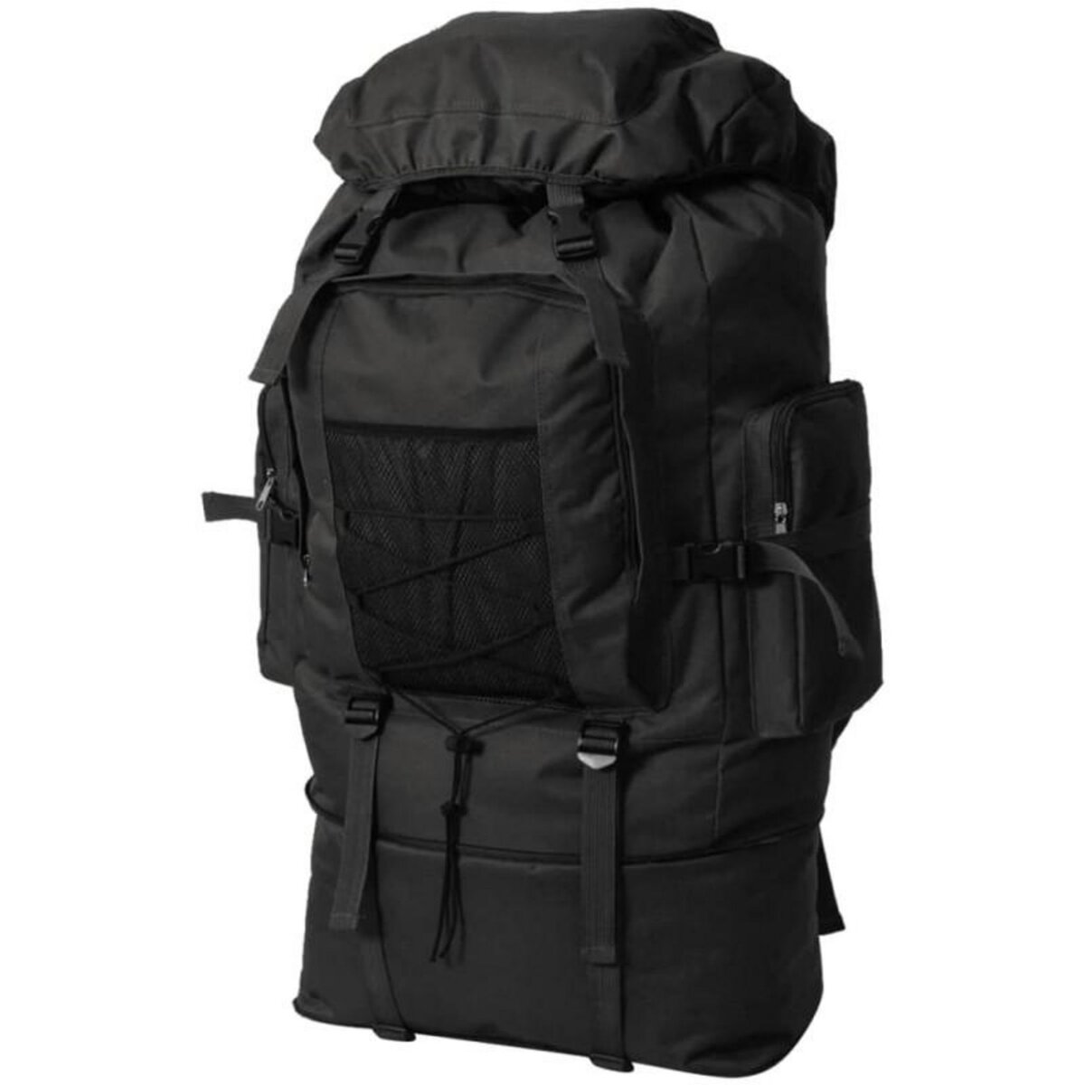 VIDAXL Sac à dos en style d armée XXL 100 L noir