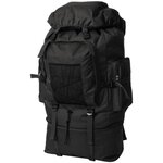 VIDAXL Sac à dos en style d armée XXL 100 L noir