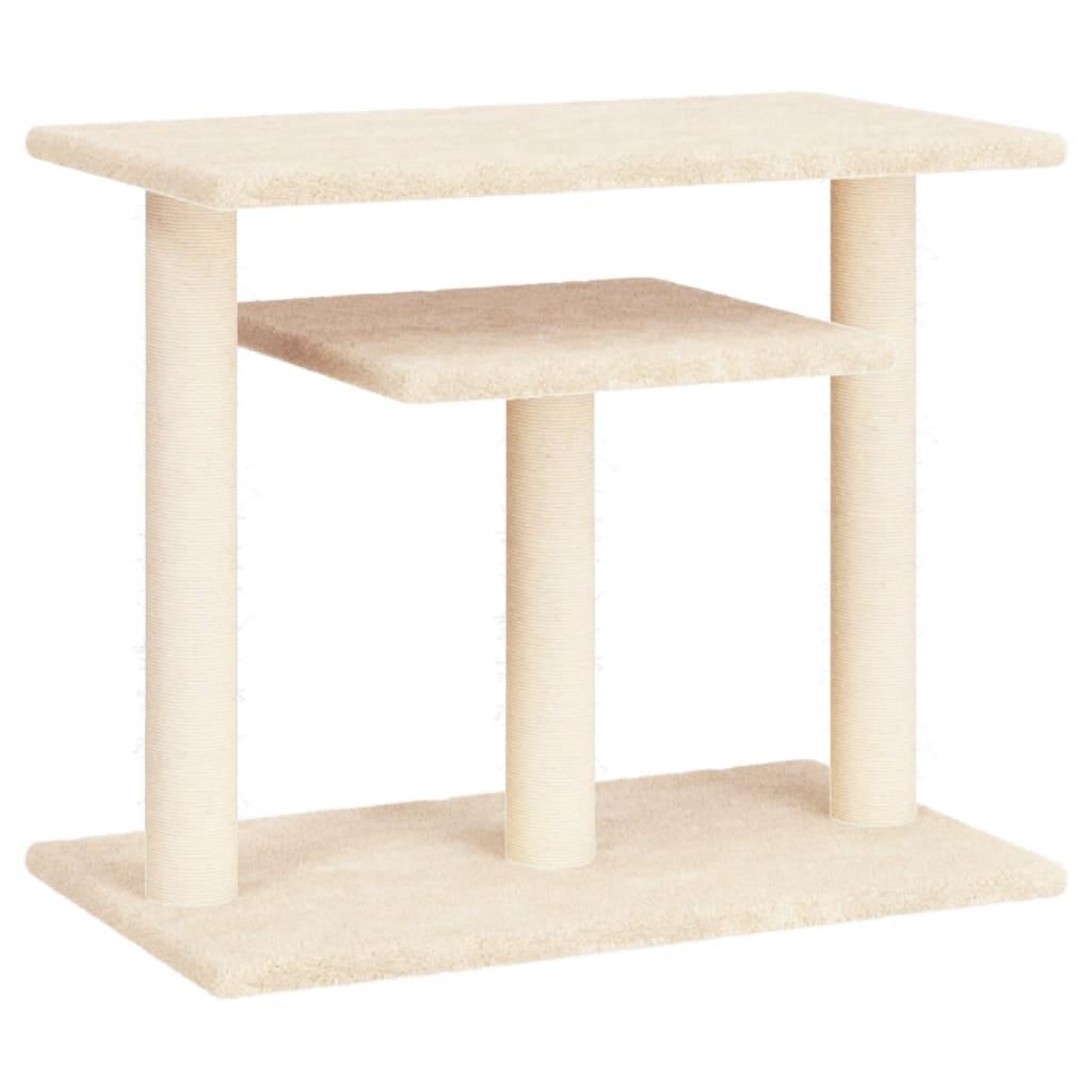Voir la diapositive 2 : VIDAXL Arbres a chat avec plates-formes creme 62,5 cm