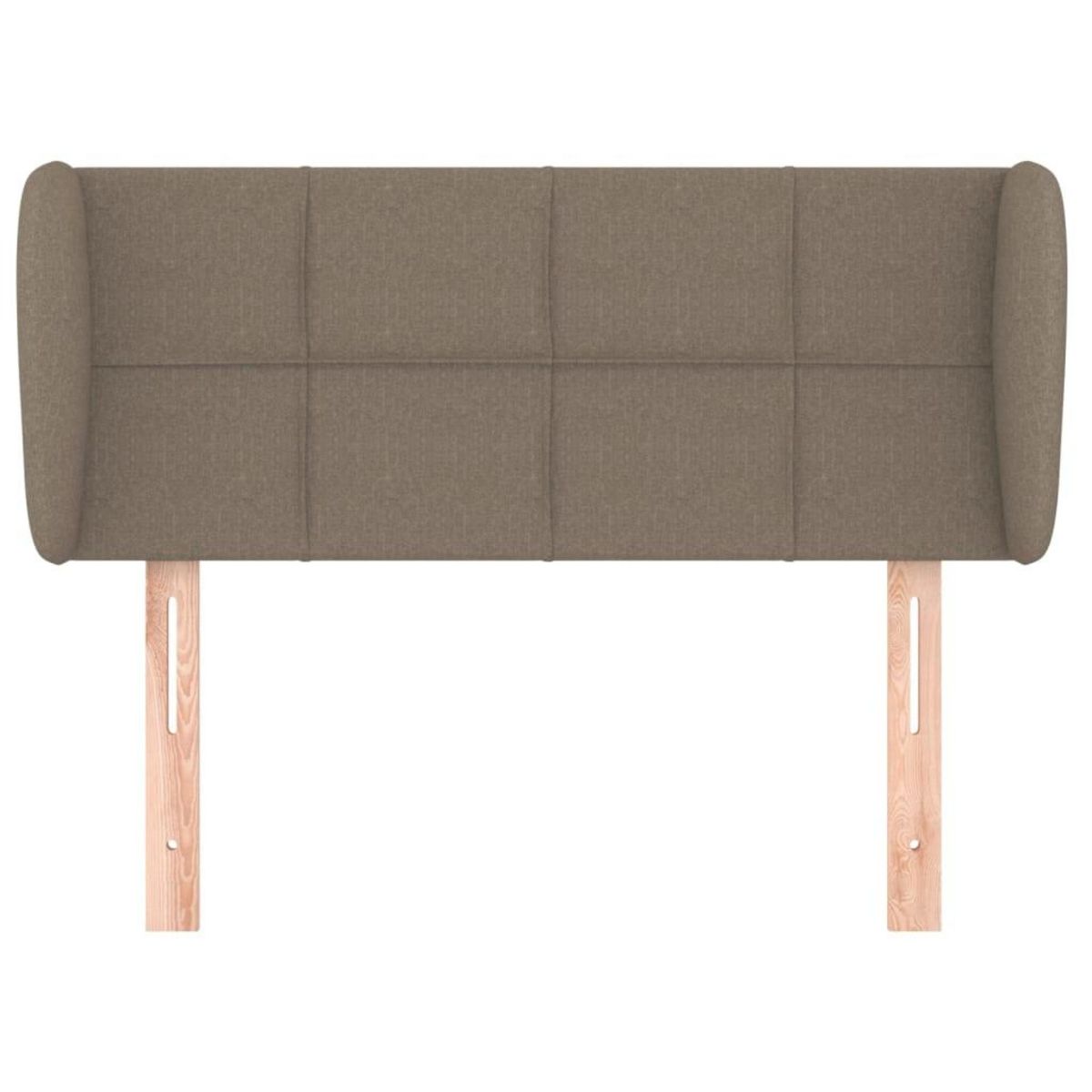 VIDAXL Tete de lit avec oreilles Taupe 93x23x78/88 cm Tissu