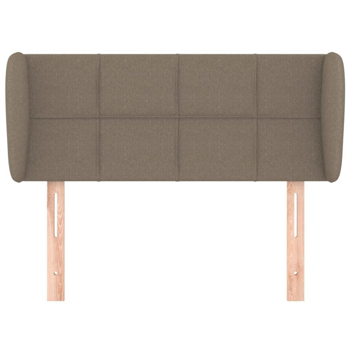 VIDAXL Tete de lit avec oreilles Taupe 93x23x78/88 cm Tissu