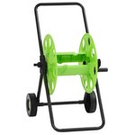 VIDAXL Chariot enrouleur vert pour tuyau de 60 m 1/2  acier
