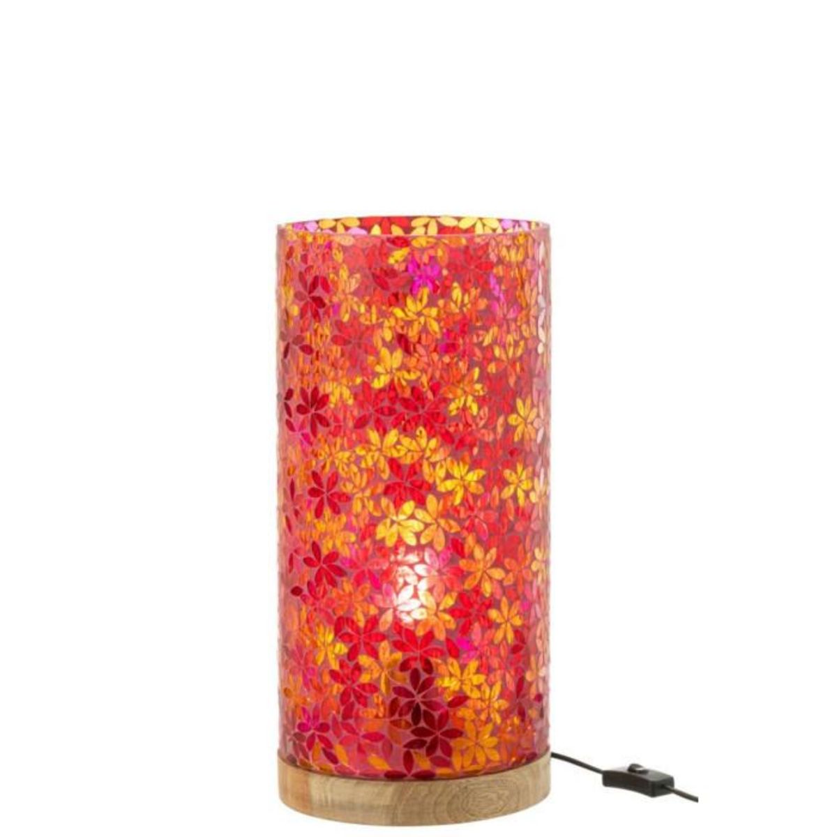 Paris Prix Lampe à Poser Mosaïque en Verre  Fleur  45cm Multicolore