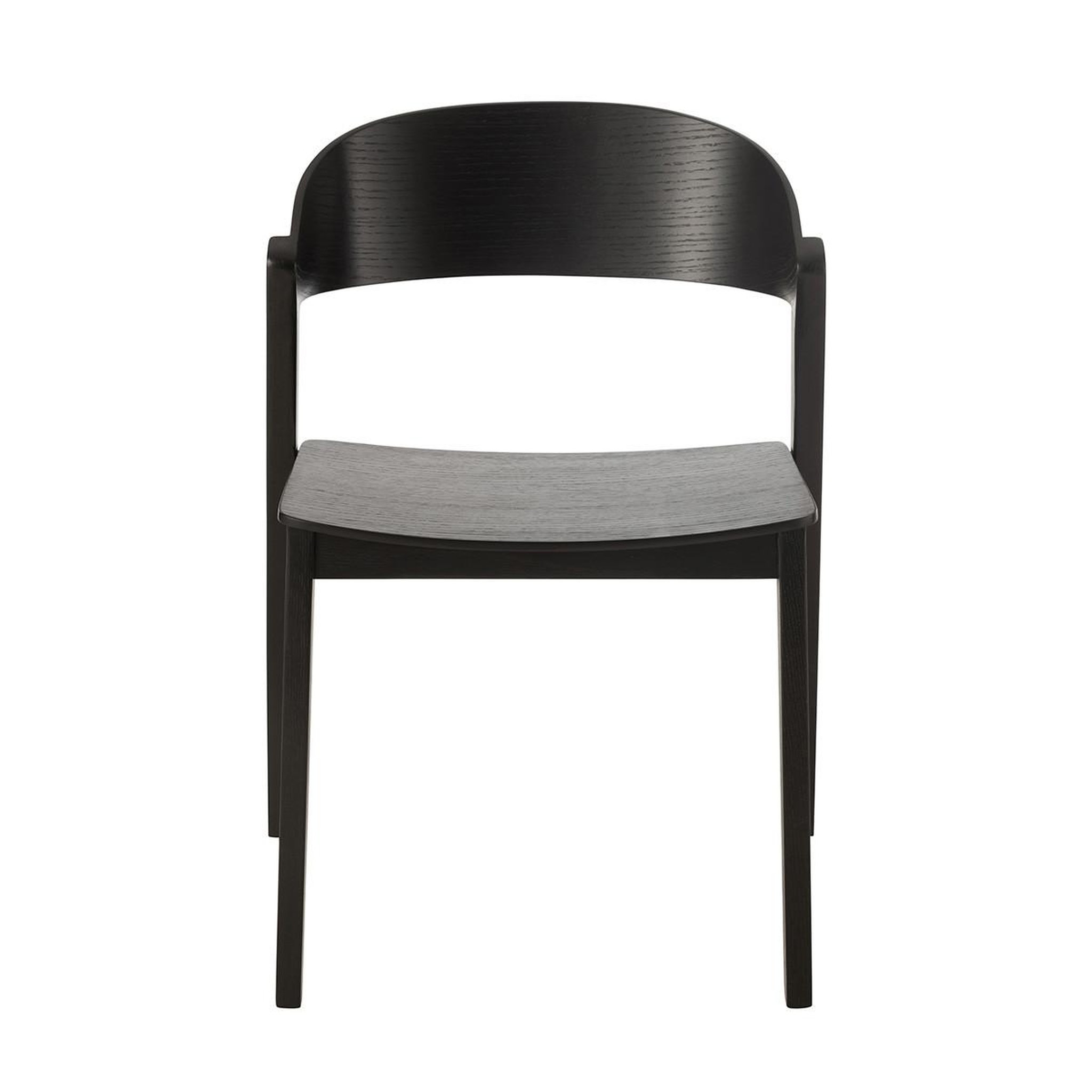 Voir la diapositive 2 : J-LINE Chaise en bois  laga  75cm noir