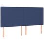 Voir la diapositive 4 : VIDAXL Tete de lit a LED Bleu 200x5x118/128 cm Tissu