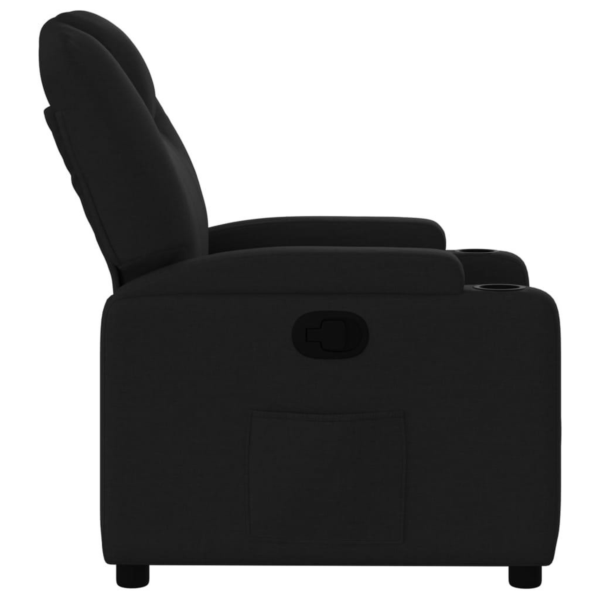 Voir la diapositive 4 : VIDAXL Fauteuil inclinable Noir Tissu