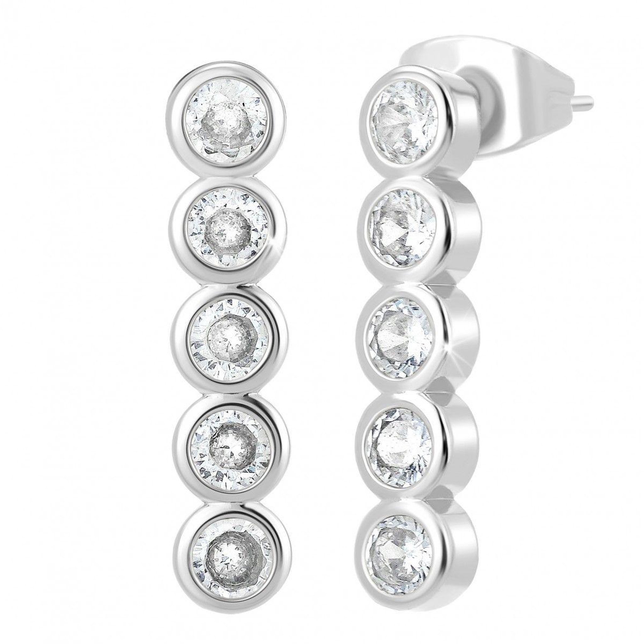 Voir la diapositive 1 : SC CRYSTAL Boucles d'oreilles SC Crystal ornées de Cristaux scintillants