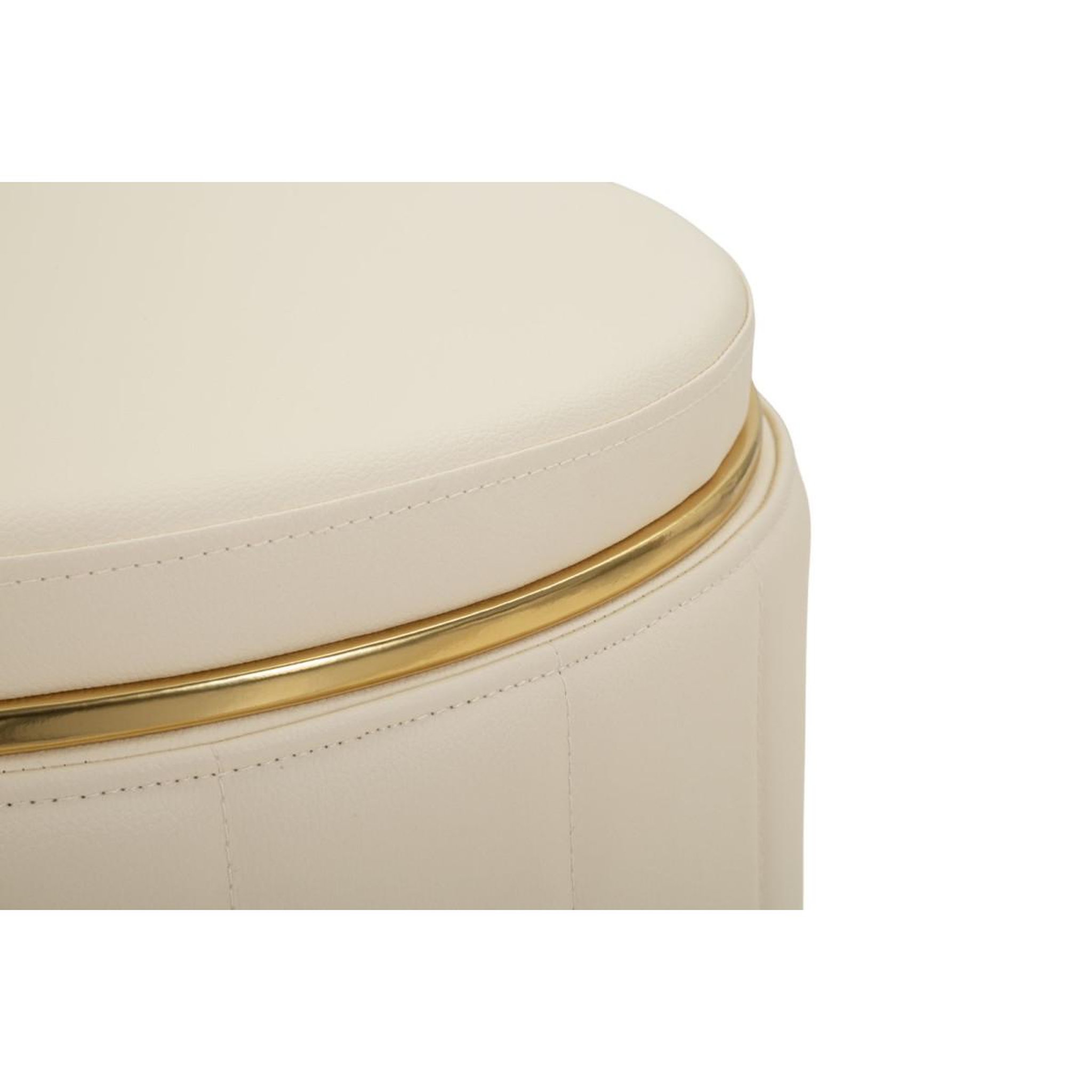 Voir la diapositive 3 : Paris Prix Pouf coffre design  london  46cm beige