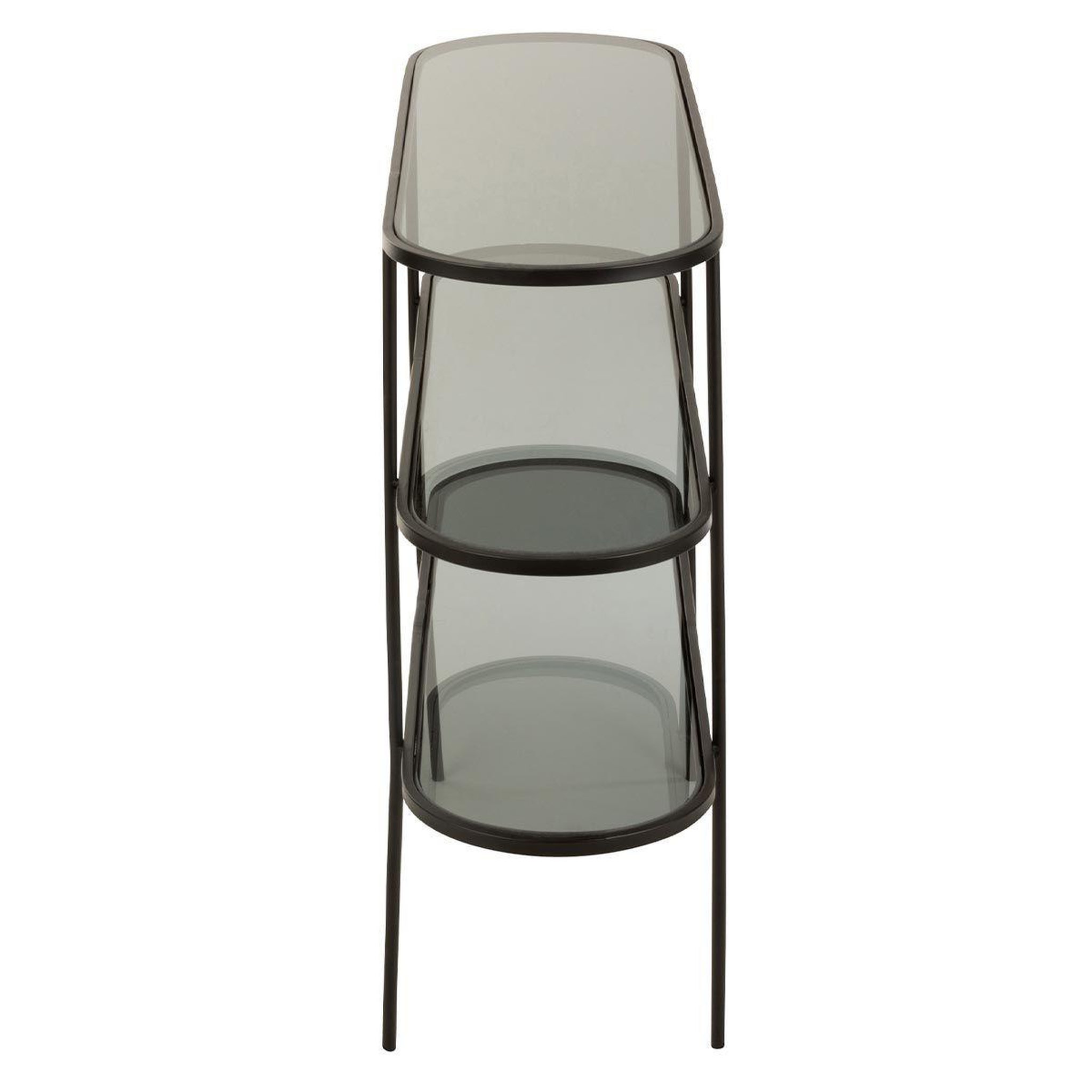 Voir la diapositive 3 : J-LINE Étagère 3 niveaux design  juto  100cm noir