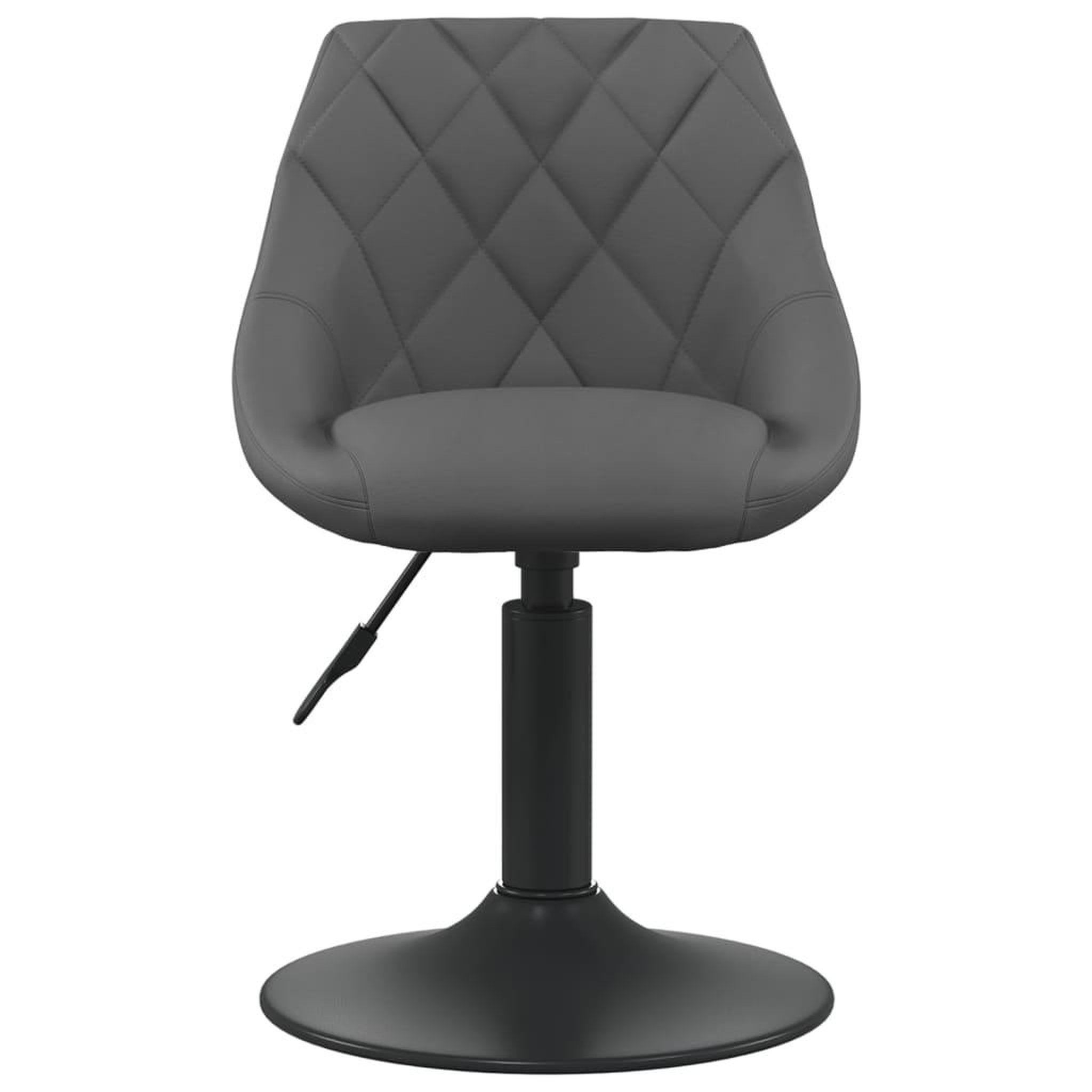 Voir la diapositive 3 : VIDAXL Chaises pivotantes a manger lot de 4 gris fonce velours