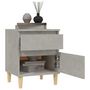 Voir la diapositive 4 : VIDAXL Table de chevet Gris beton 40x35x50 cm