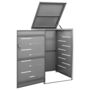 Voir la diapositive 3 : VIDAXL Abri pour poubelle 69x77,5x112,5 cm Inox