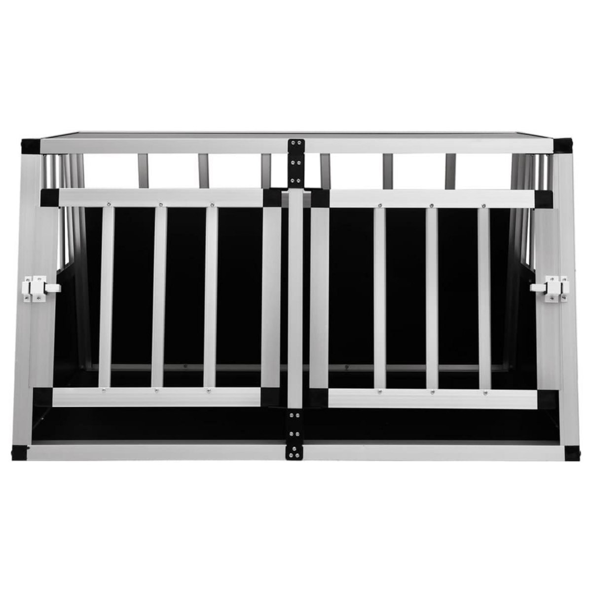 VIDAXL Cage pour chien a double porte 89 x 69 x 50 cm