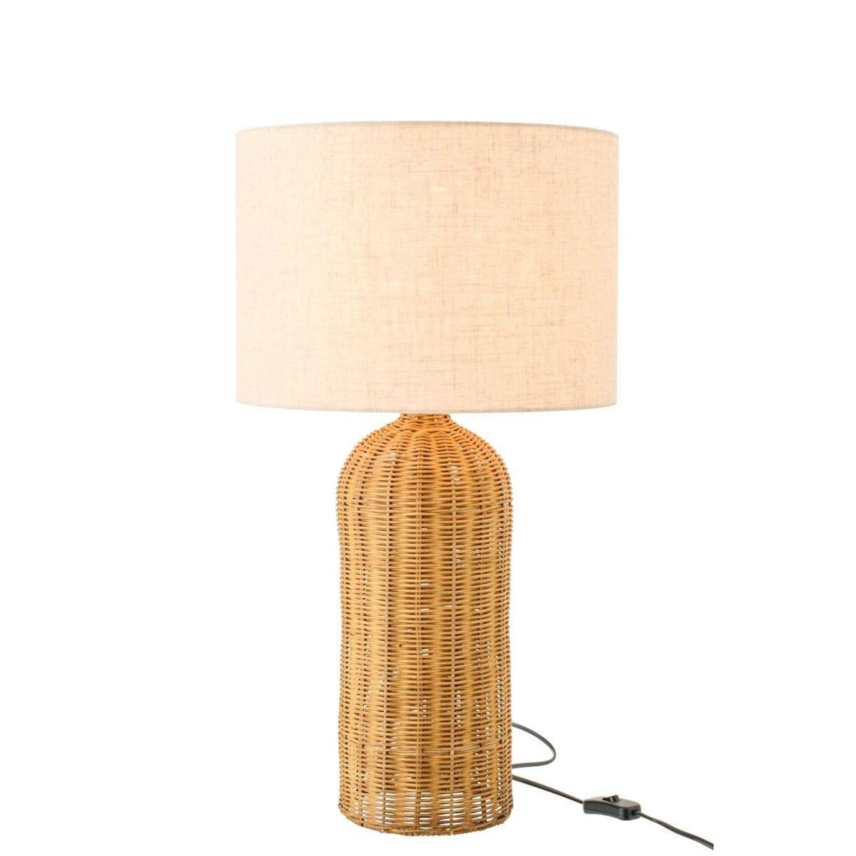 Paris Prix Lampe à Poser en Rotin  Tanisha  66cm Naturel