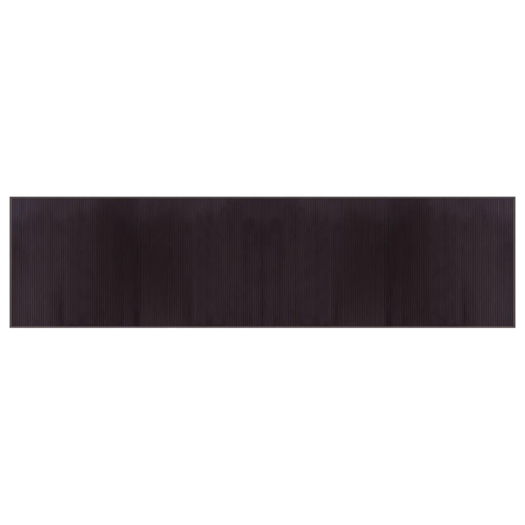Voir la diapositive 2 : VIDAXL Tapis rectangulaire marron fonce 100x400 cm bambou