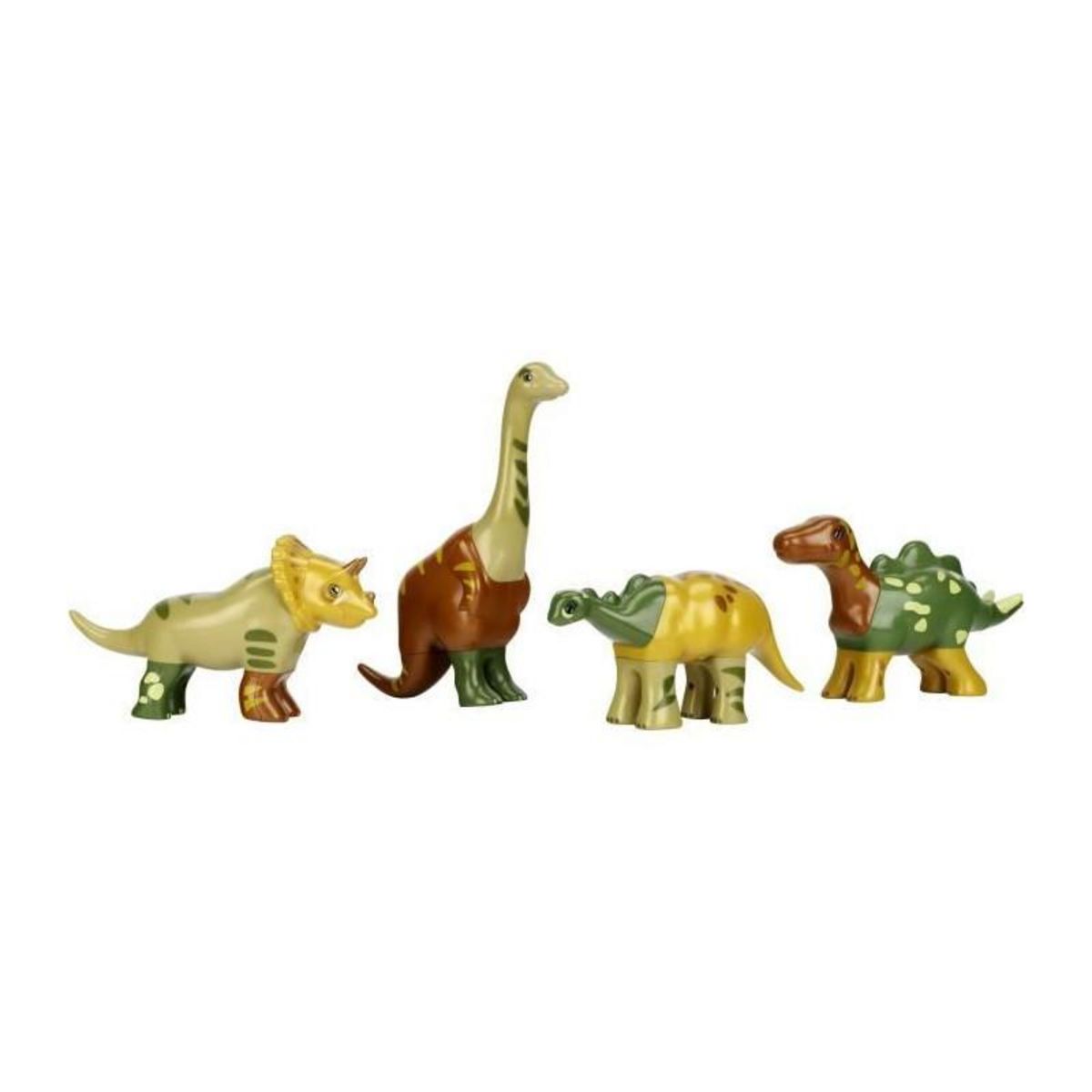 Klein Jouet magnétique - KLEIN - 4 grands dinosaures Funny Puzzle, 1+ - Stimule la créativité et l'habileté manuelle !