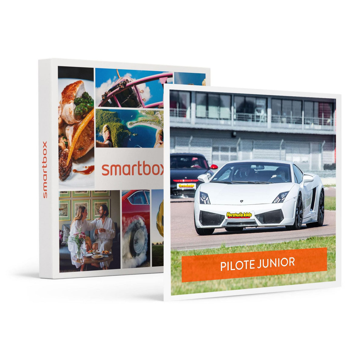 Smartbox Stage pilotage enfant : 8 ou 10 tours de circuit au volant d'une Lamborghini Gallardo - Coffret Cadeau Sport & Aventure