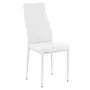 Table extensible CAPUCINE+4 chaises KLARK blanches
