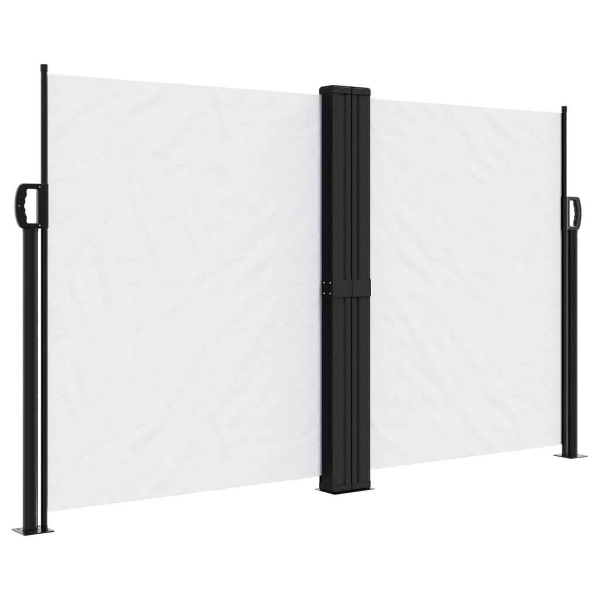 Voir la diapositive 2 : VIDAXL Auvent lateral retractable blanc 140x1200 cm