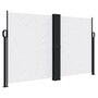 Voir la diapositive 2 : VIDAXL Auvent lateral retractable blanc 140x1200 cm