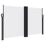 Voir la diapositive 2 : VIDAXL Auvent lateral retractable blanc 140x1200 cm