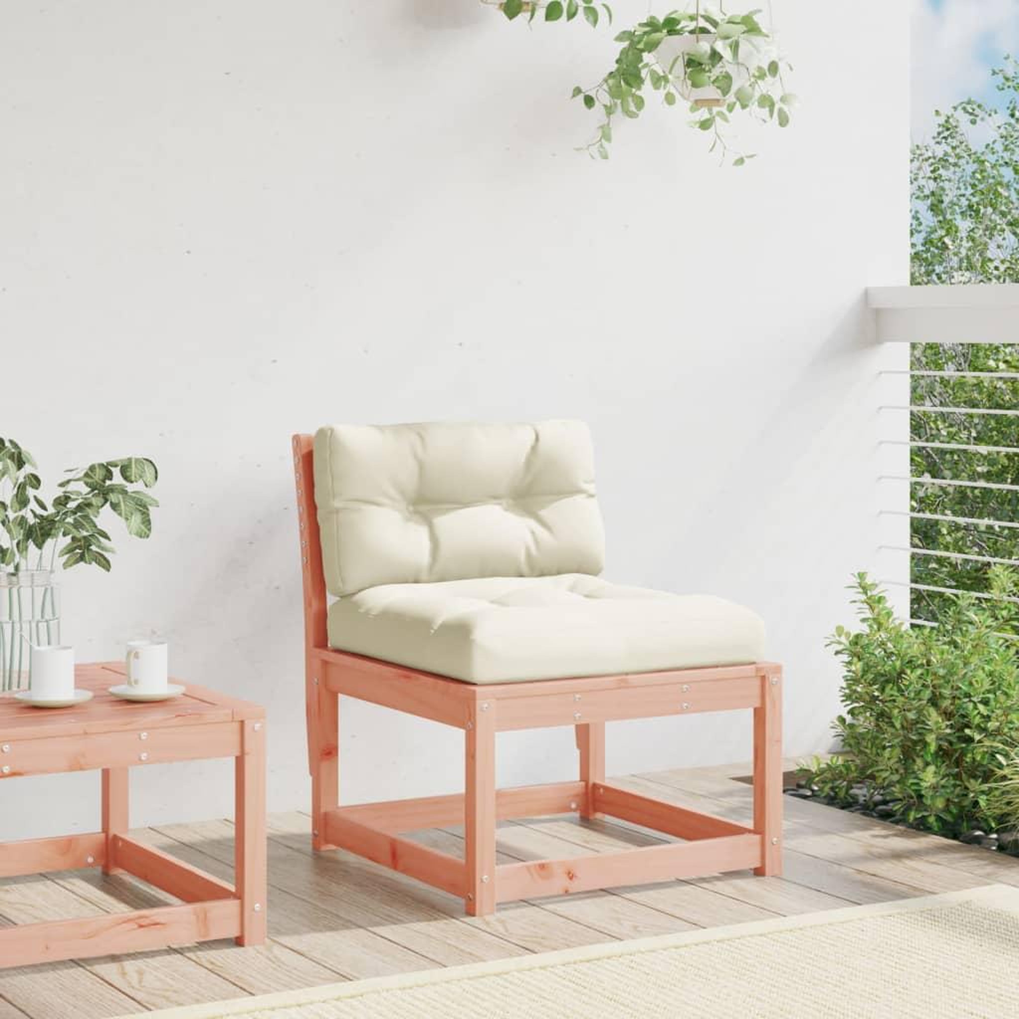 Voir la diapositive 3 : VIDAXL Canape de jardin avec coussins bois massif douglas