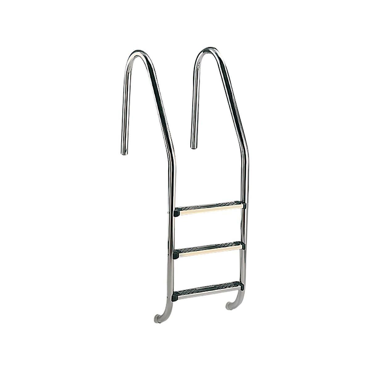Habitat et Jardin Echelle standard pour piscine - 3 marches neutres - Inox