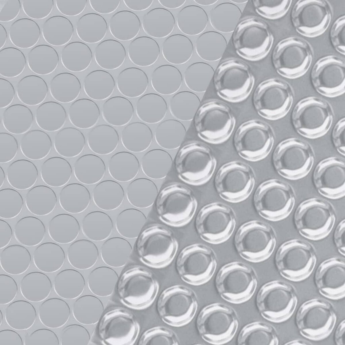 VIDAXL Film solaire de piscine PE rectangulaire flottant 6x4 m Argente