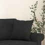 Voir la diapositive 5 : VIDAXL Coussins decoratifs lot de 2 Noir 40x40 cm Tissu
