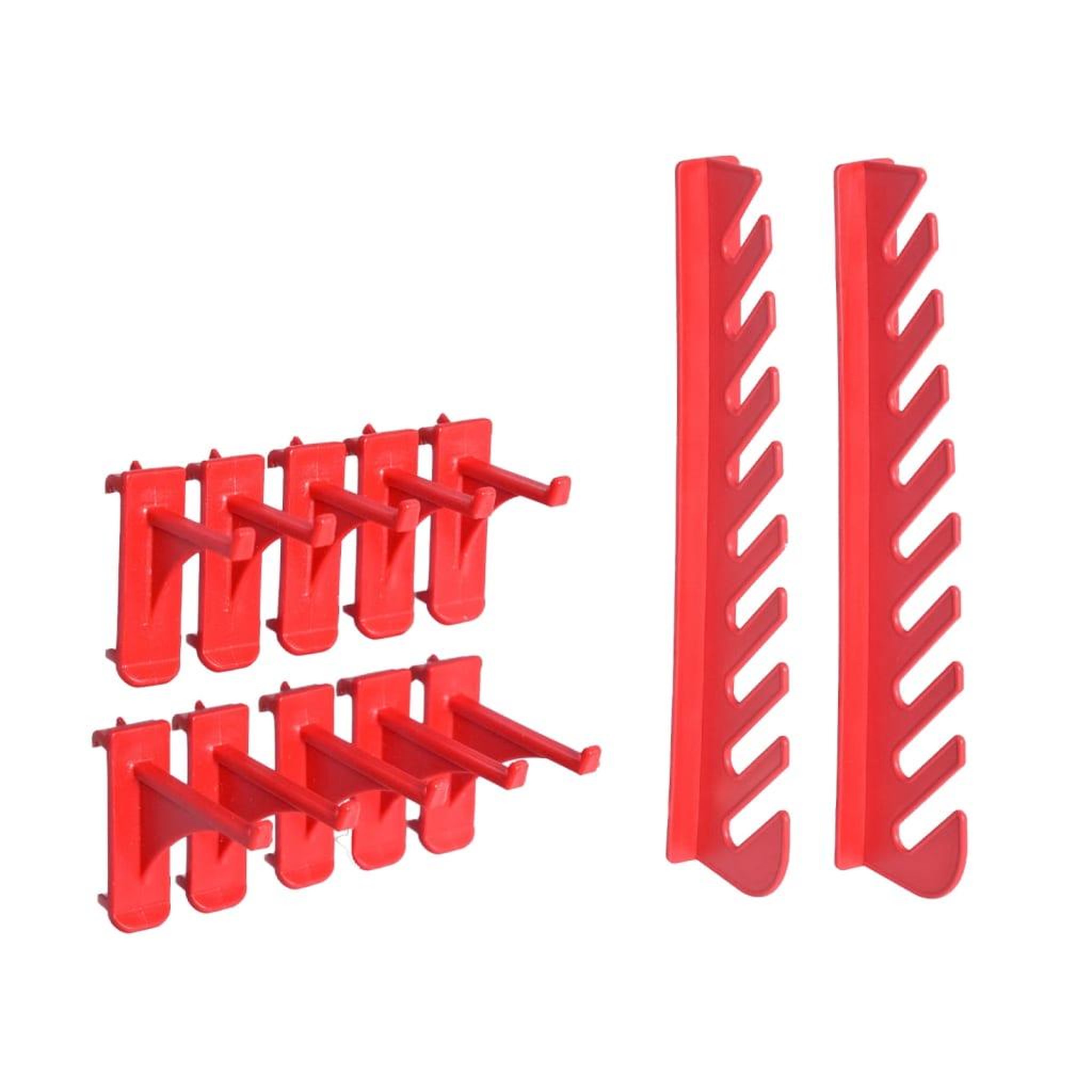 Voir la diapositive 5 : VIDAXL Kit de bacs de stockage et panneaux muraux 141pcs rouge et noir