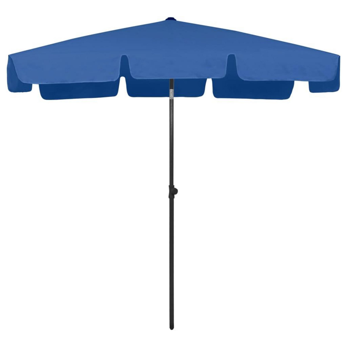 VIDAXL Parasol de plage bleu azure 200x125 cm