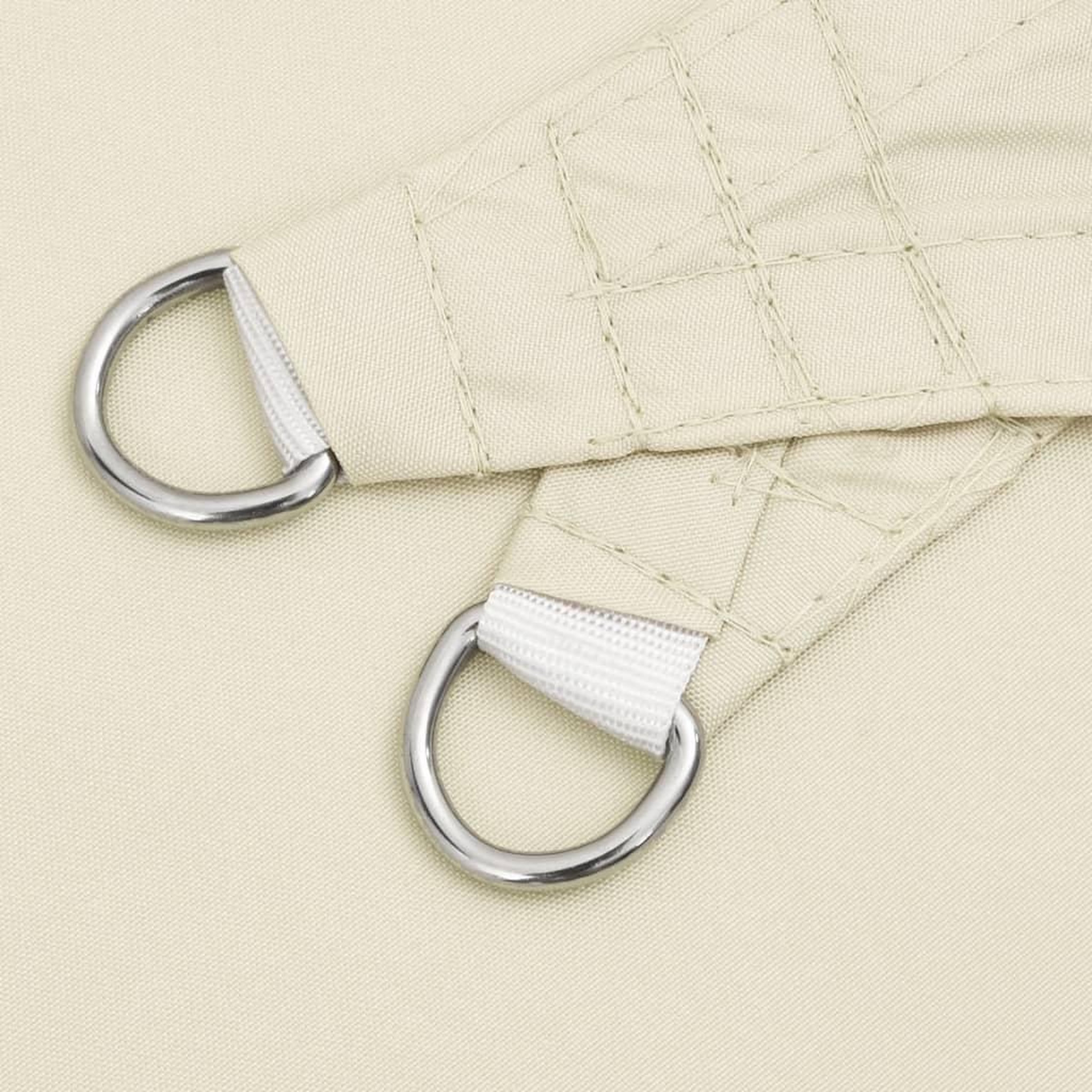 Voir la diapositive 5 : VIDAXL Voile de parasol tissu oxford triangulaire 3,5x3,5x4,9 m creme