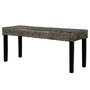 Voir la diapositive 5 : VIDAXL Banc 110 cm Noir Rotin naturel kubu et bois de manguier massif