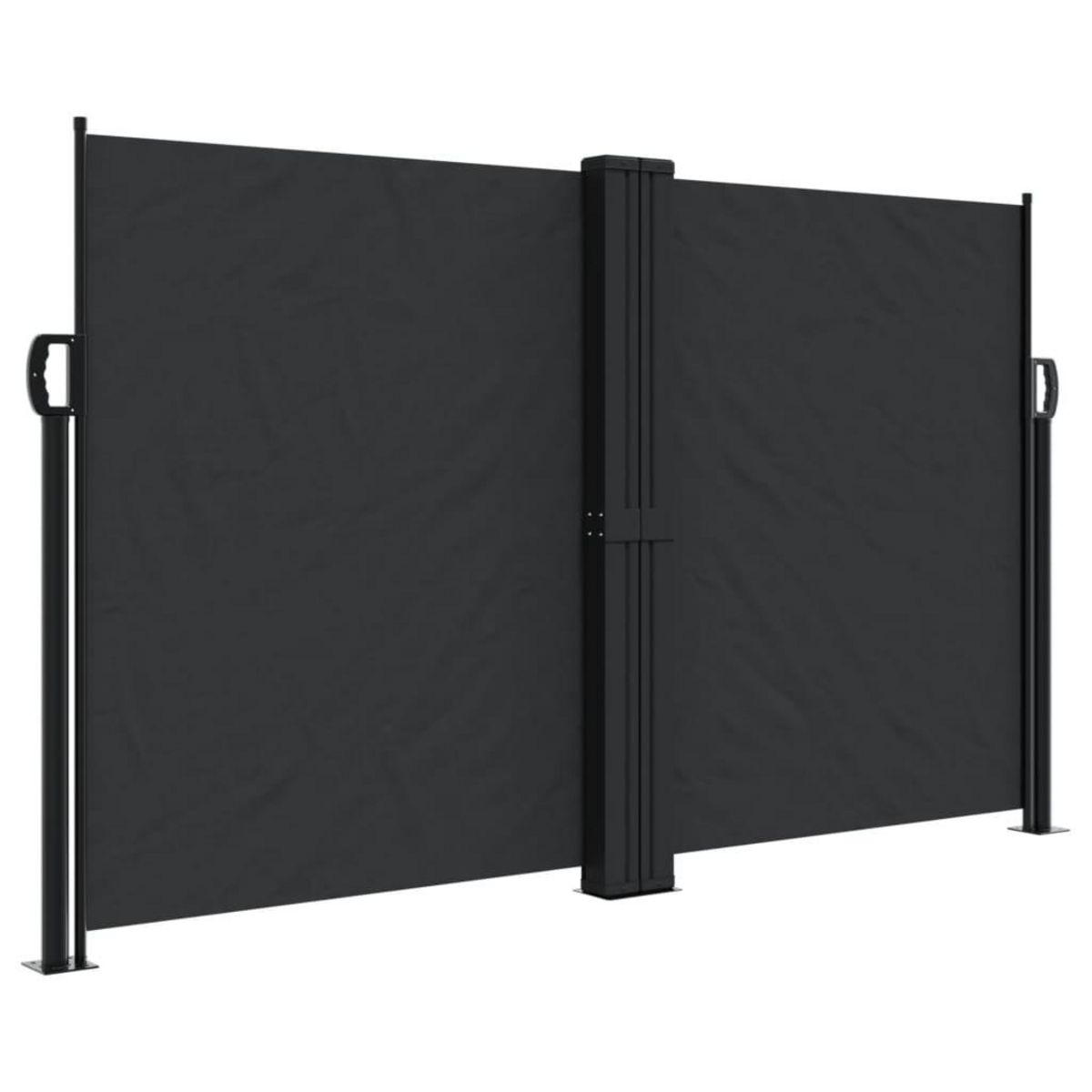 VIDAXL Auvent lateral retractable noir 140x1200 cm
