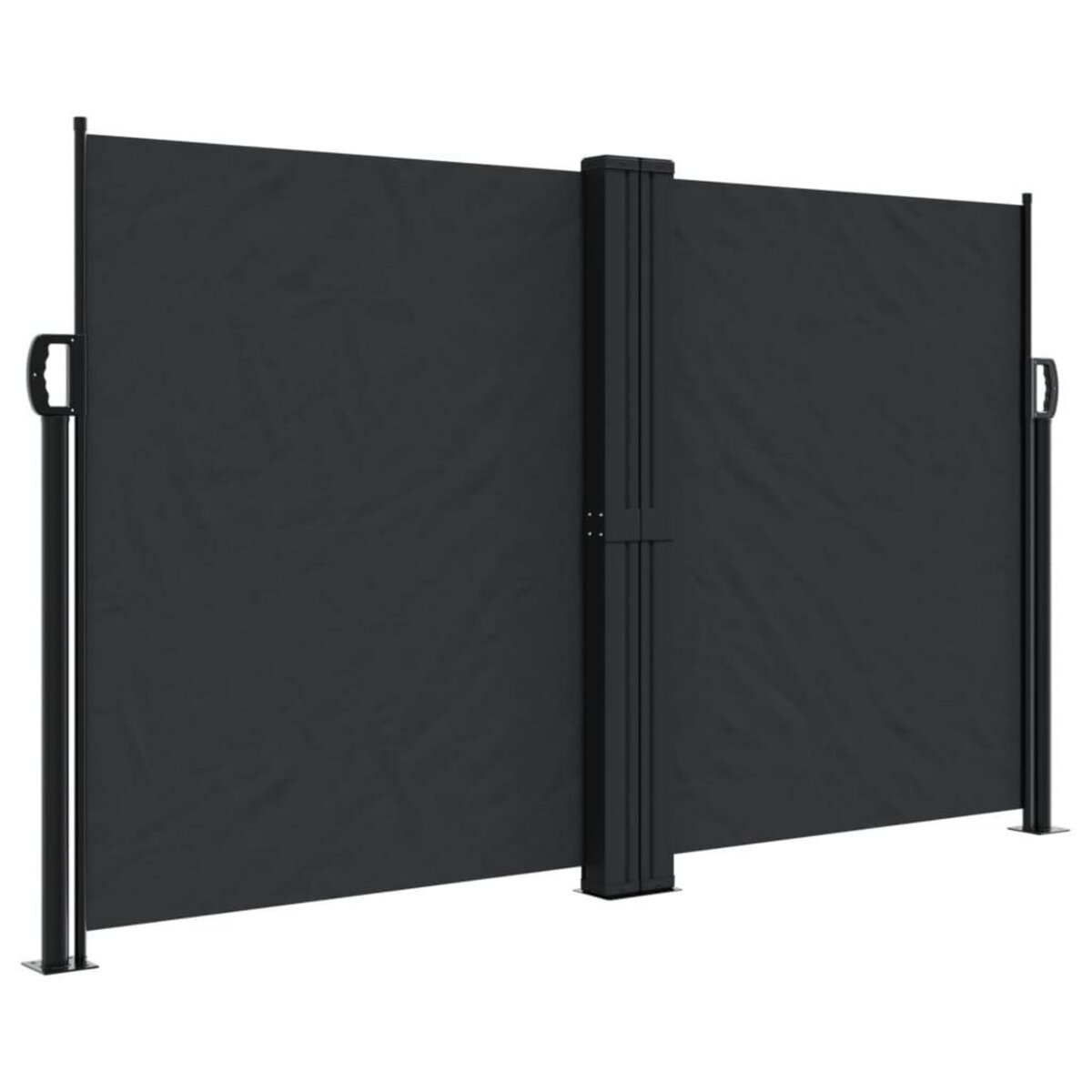 VIDAXL Auvent lateral retractable noir 140x1200 cm