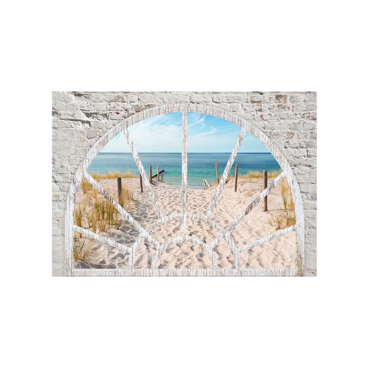 Paris Prix Papier Peint  Window View Beach
