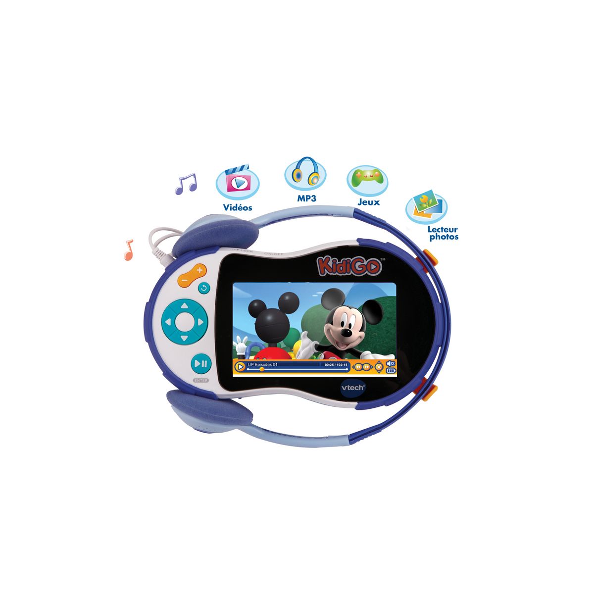VTECH KidiGo mon premier lecteur multimédia bleu