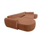 Voir la diapositive 3 : BEST MOBILIER Mahina - canapé panoramique en u 7 places - convertible avec coffre - en tissu bouclette