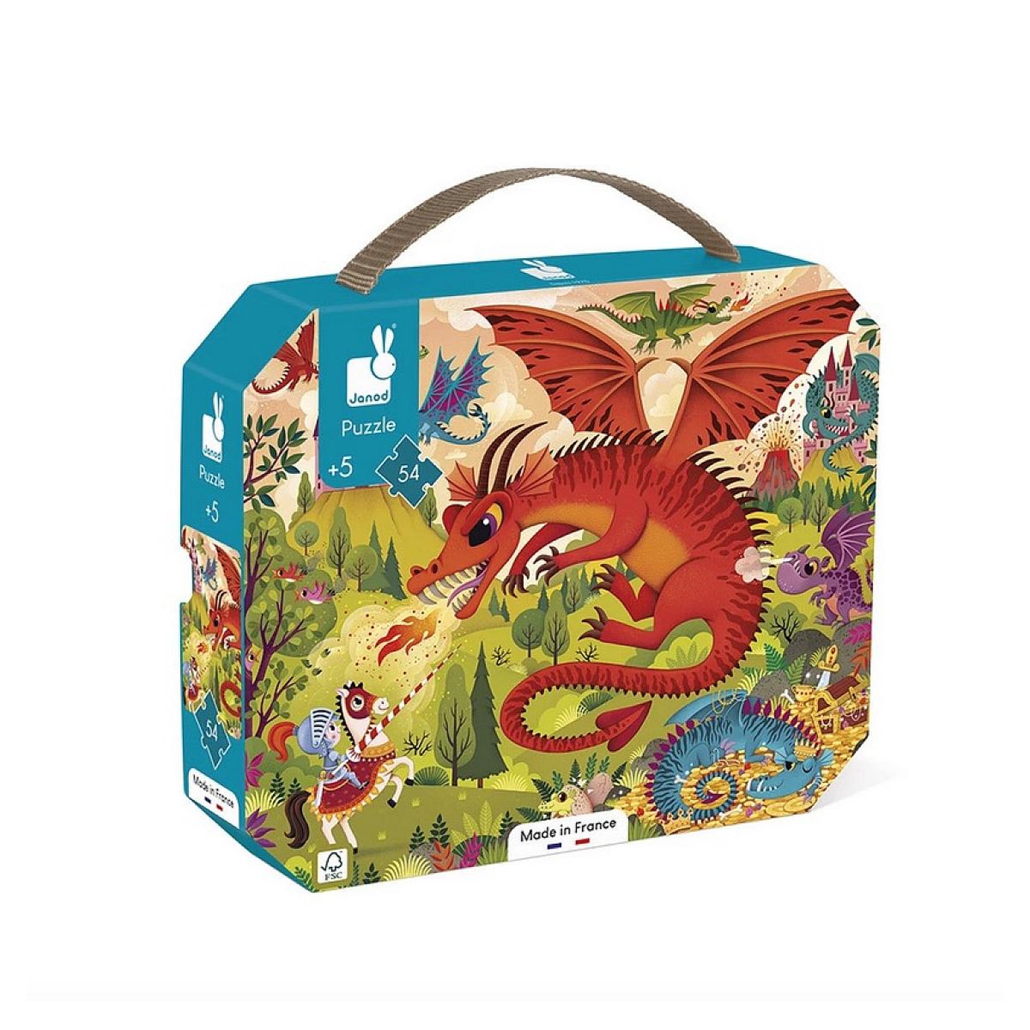 JANOD Puzzle Royaume de Dragons - 54 pcs